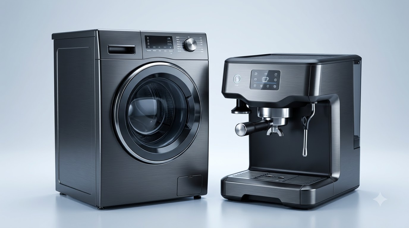 Studio render of an appliance motor